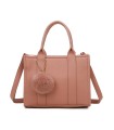 T11566 - Bolso Toten Bag mediano a juego con pompón decorativo