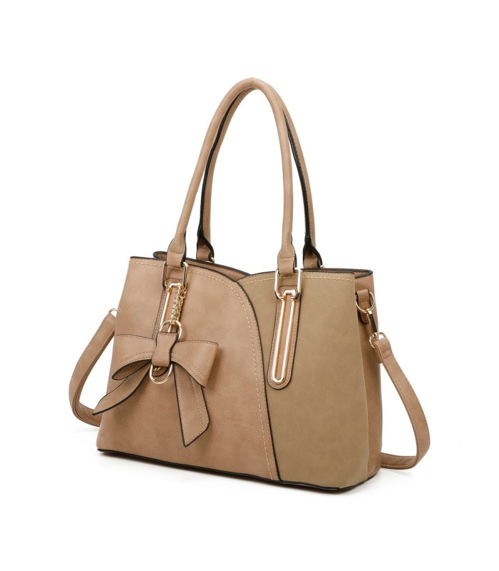 T11618 - Bolso bandolera con borla de lazo de diversos colores para mujer