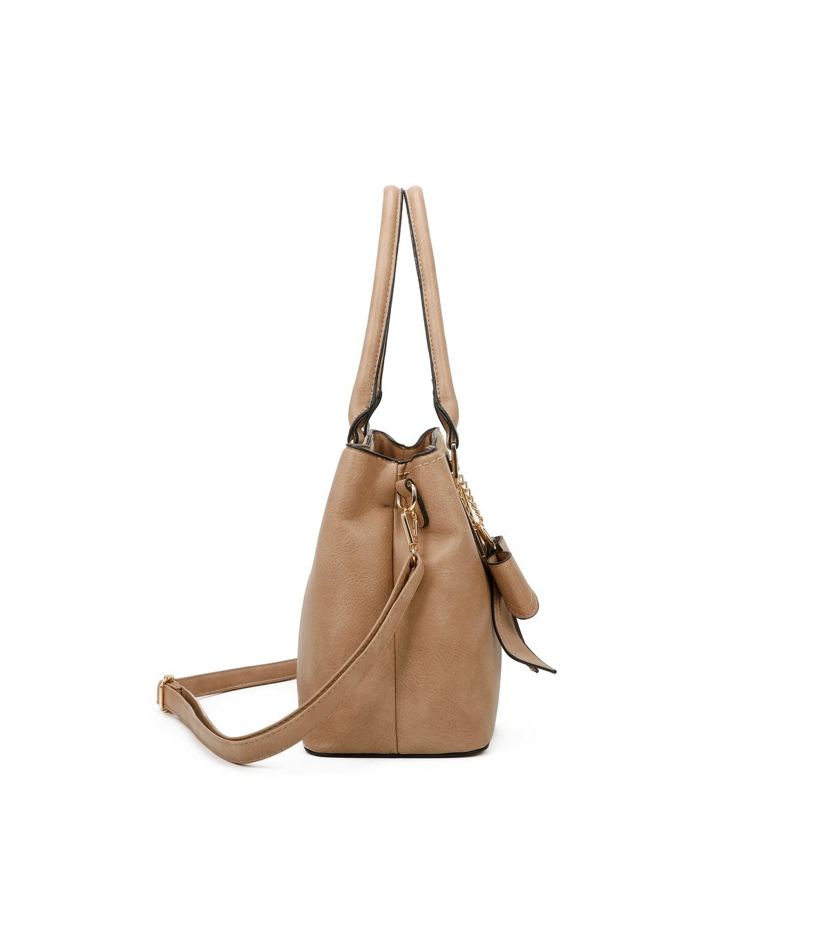 T11618 - Bolso bandolera con borla de lazo de diversos colores para mujer