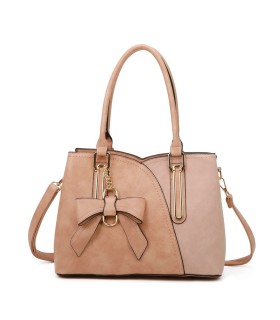T11618 - Bolso bandolera con borla de lazo de diversos colores para mujer