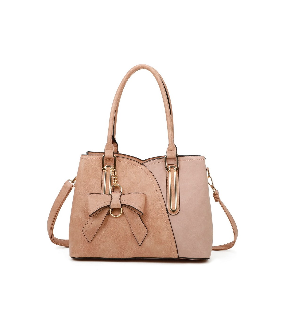 T11618 - Bolso bandolera con borla de lazo de diversos colores para mujer