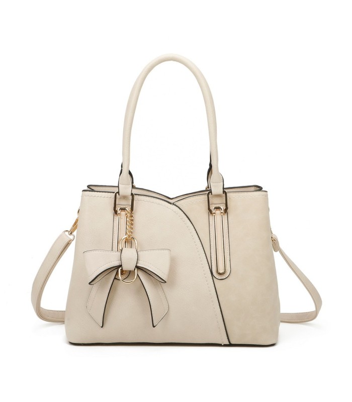 T11618 - Bolso bandolera con borla de lazo de diversos colores para mujer