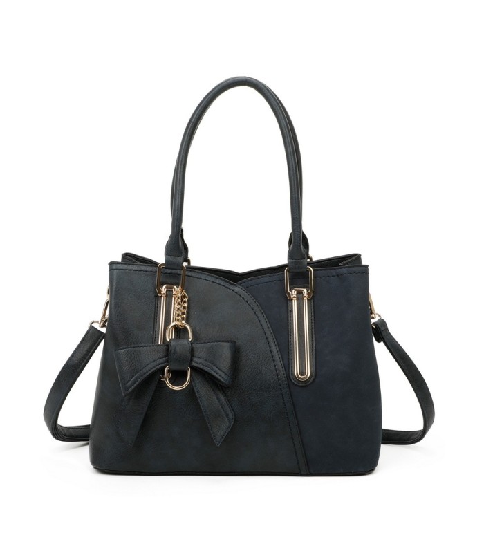 T11618 - Bolso bandolera con borla de lazo de diversos colores para mujer