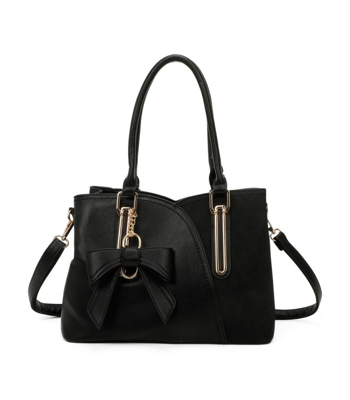 T11618 - Bolso bandolera con borla de lazo de diversos colores para mujer