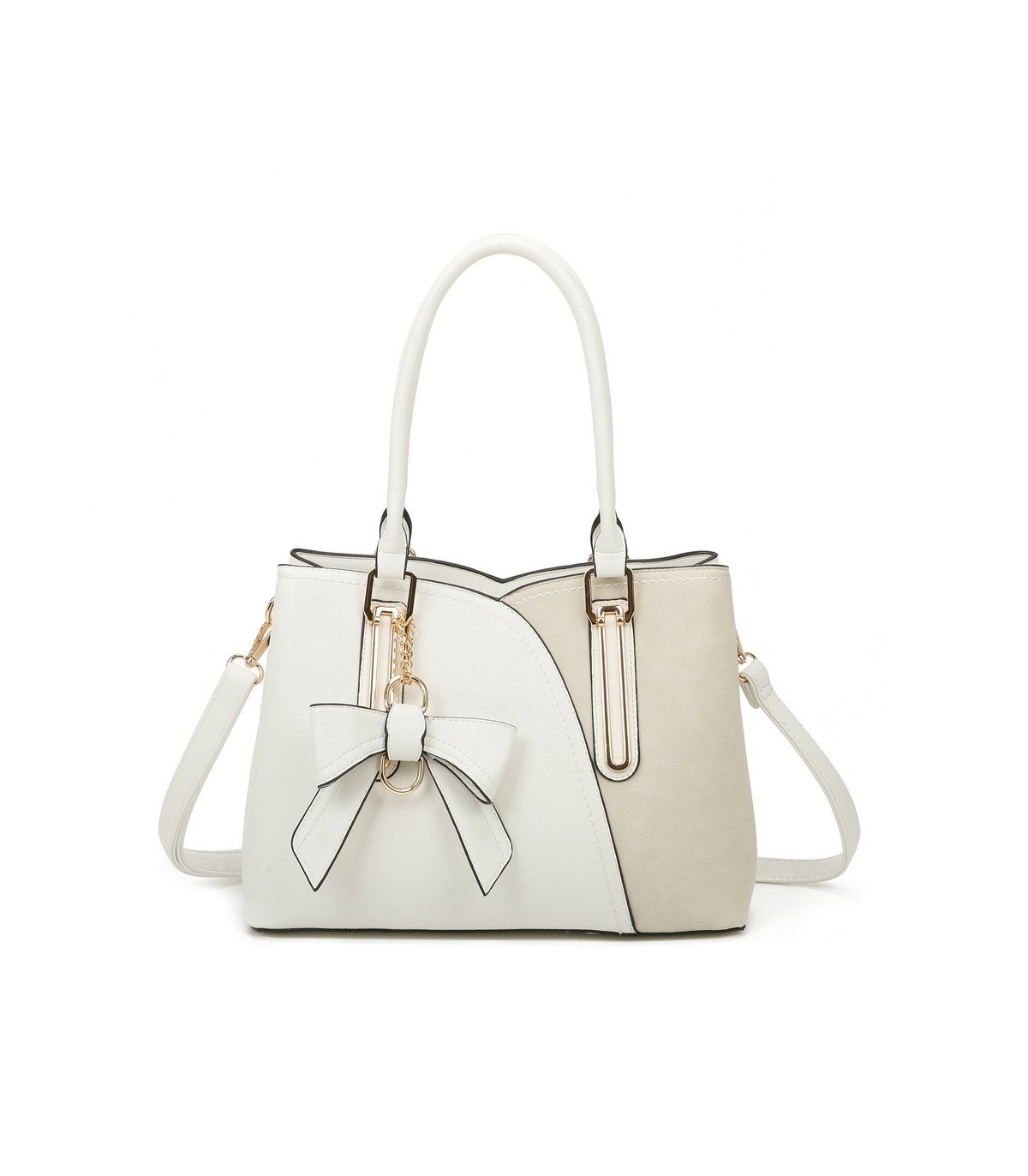T11618 - Bolso bandolera con borla de lazo de diversos colores para mujer
