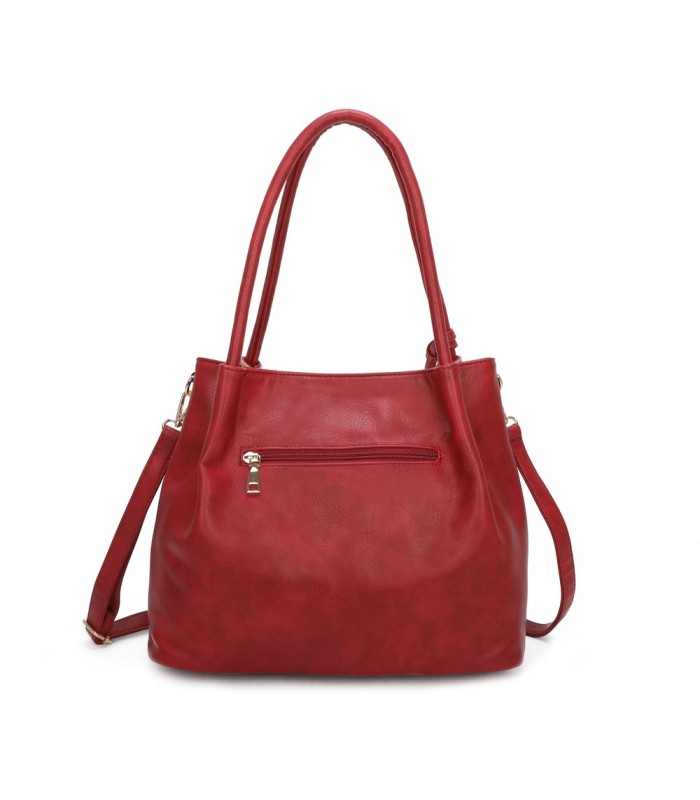 T11613 - Bolsillo bandolera con cremalleras frontales y un bolsillo trasero asas para el hombro