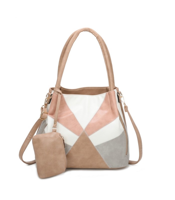 T11613 - Bolsillo bandolera con cremalleras frontales y un bolsillo trasero asas para el hombro