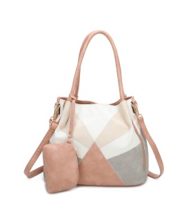 T11613 - Bolsillo bandolera con cremalleras frontales y un bolsillo trasero asas para el hombro