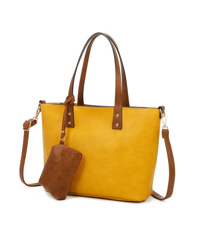 T11628 - Bolso grande con bandolera y monedero externo