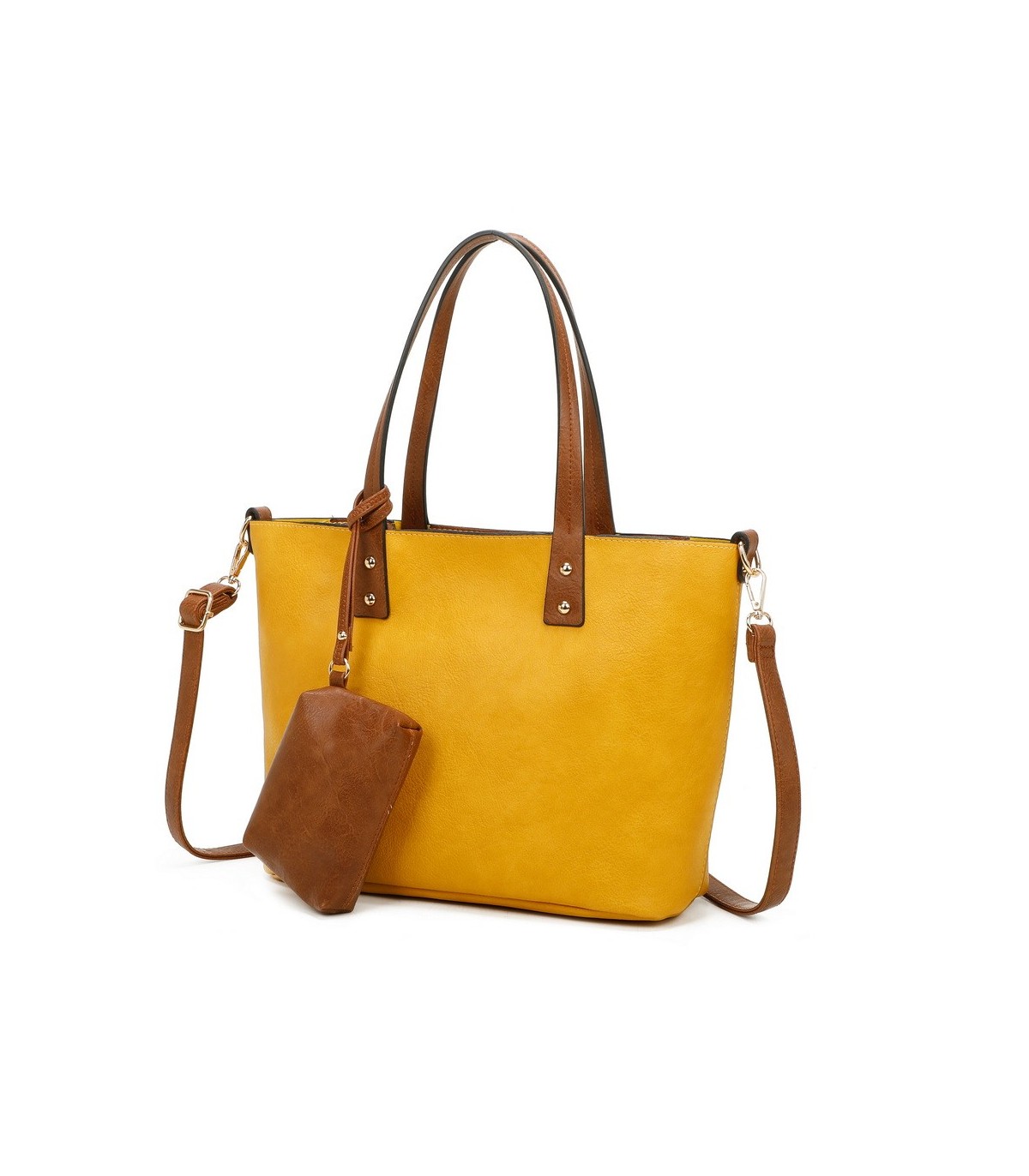 T11628 - Bolso grande con bandolera y monedero externo