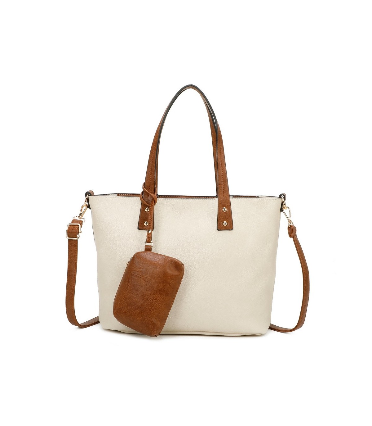 T11628 - Bolso grande con bandolera y monedero externo