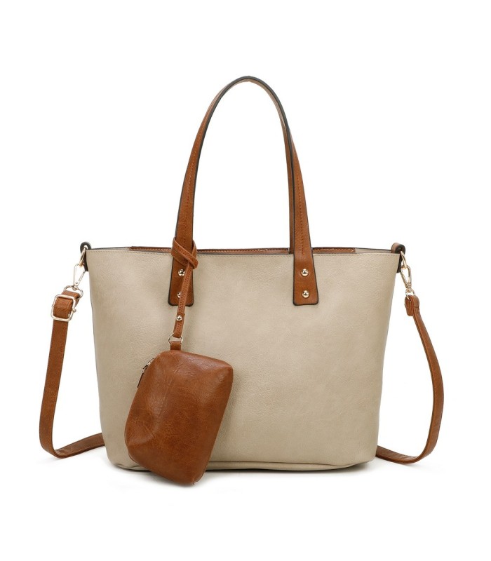 T11628 - Bolso grande con bandolera y monedero externo