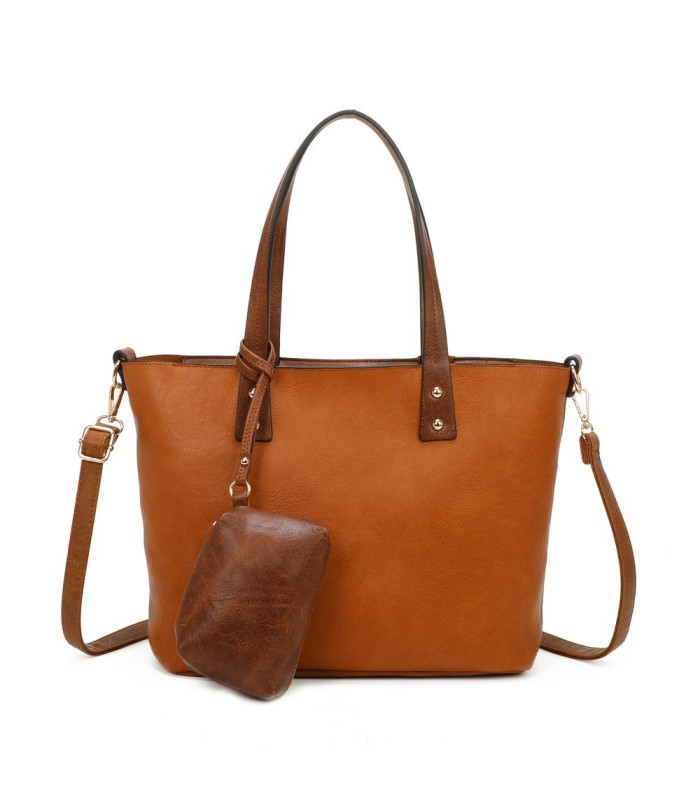 T11628 - Bolso grande con bandolera y monedero externo