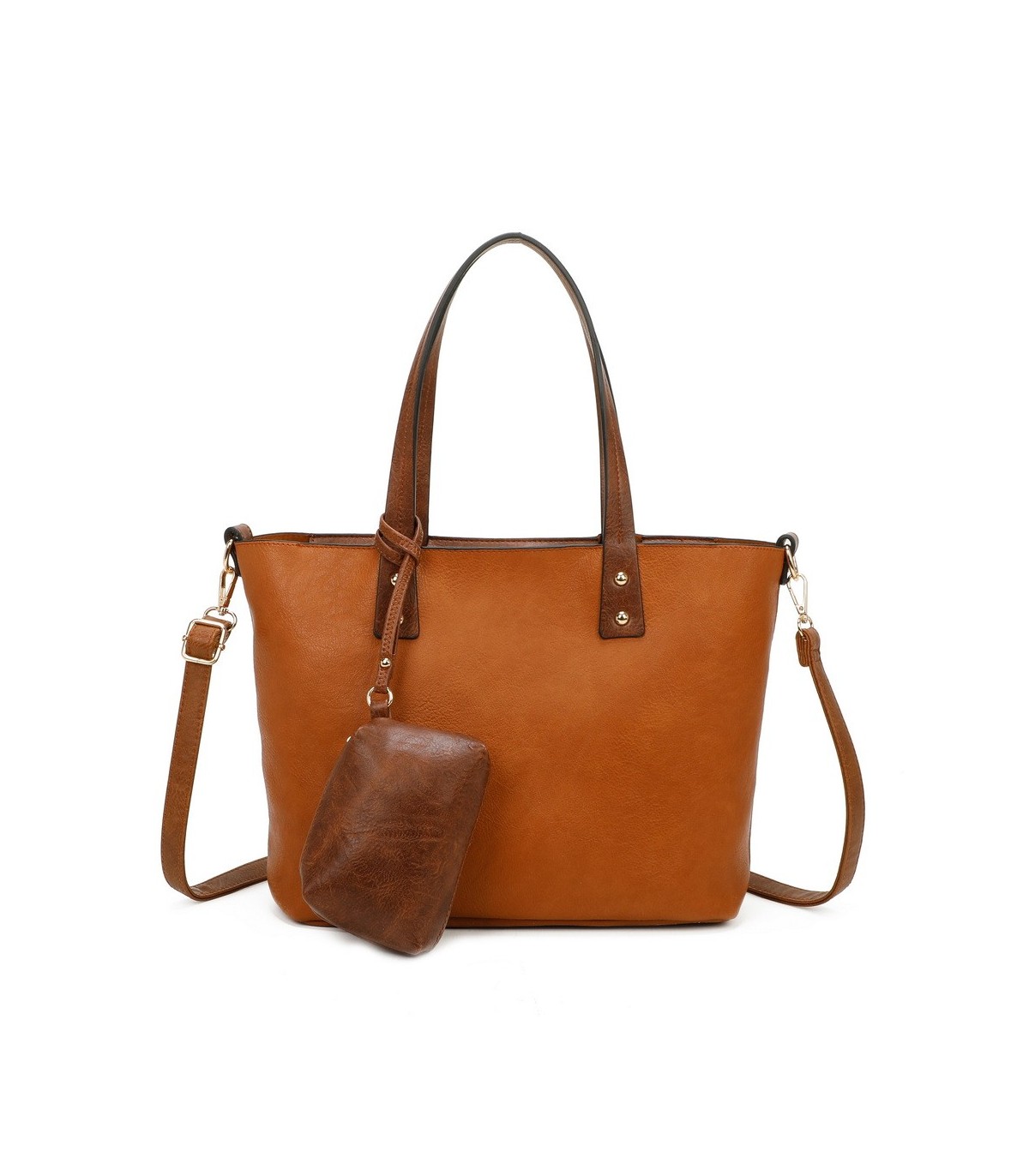 T11628 - Bolso grande con bandolera y monedero externo