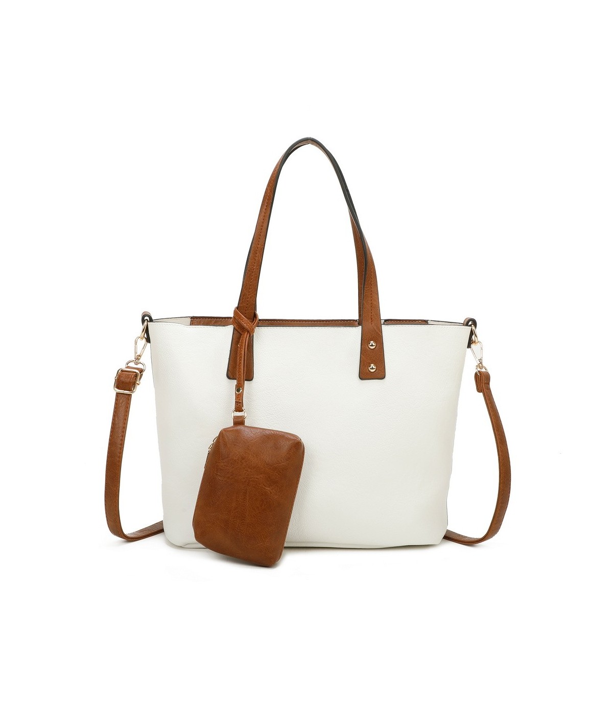 T11628 - Bolso grande con bandolera y monedero externo