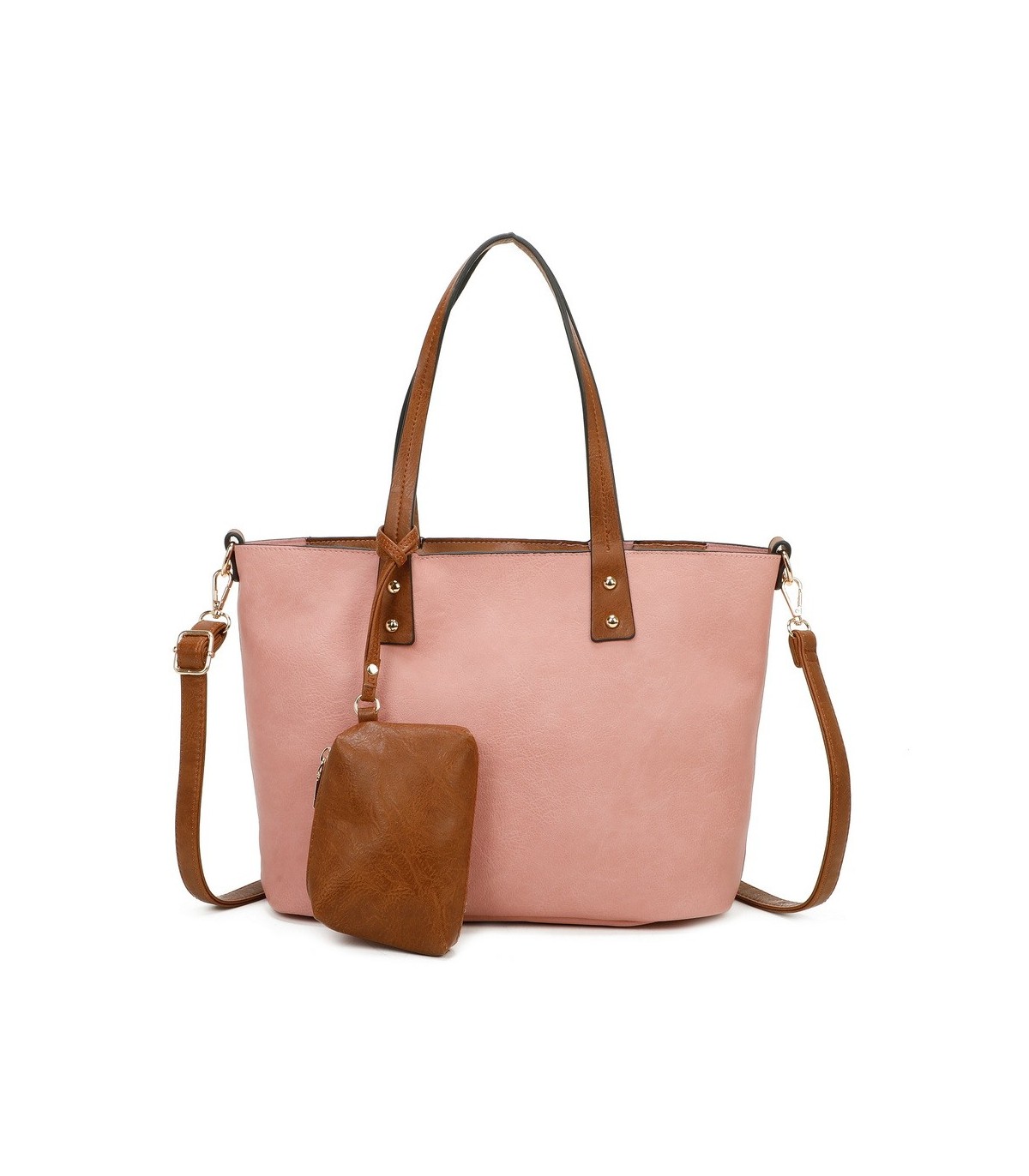 T11628 - Bolso grande con bandolera y monedero externo