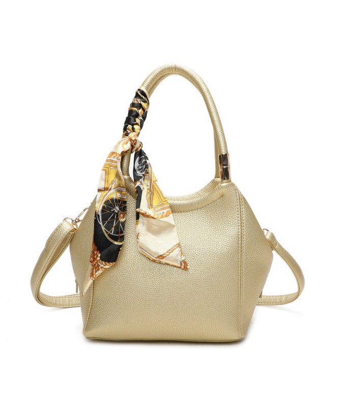 T11664 - Bolso pequeño de mano con pañuelo y bandolera