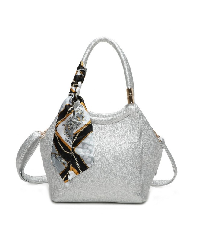 T11664 - Bolso pequeño de mano con pañuelo y bandolera
