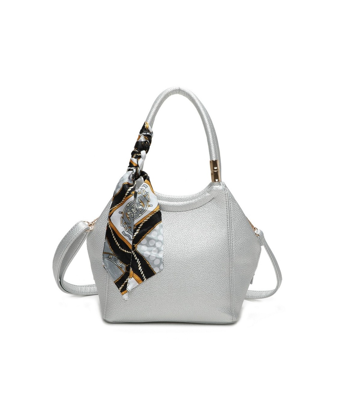 T11664 - Bolso pequeño de mano con pañuelo y bandolera