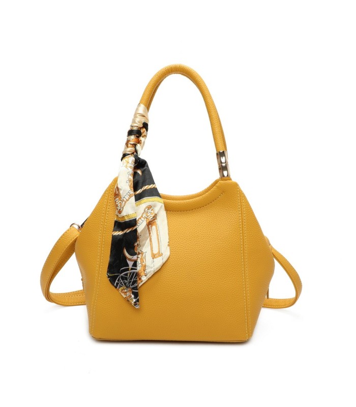 T11664 - Bolso pequeño de mano con pañuelo y bandolera