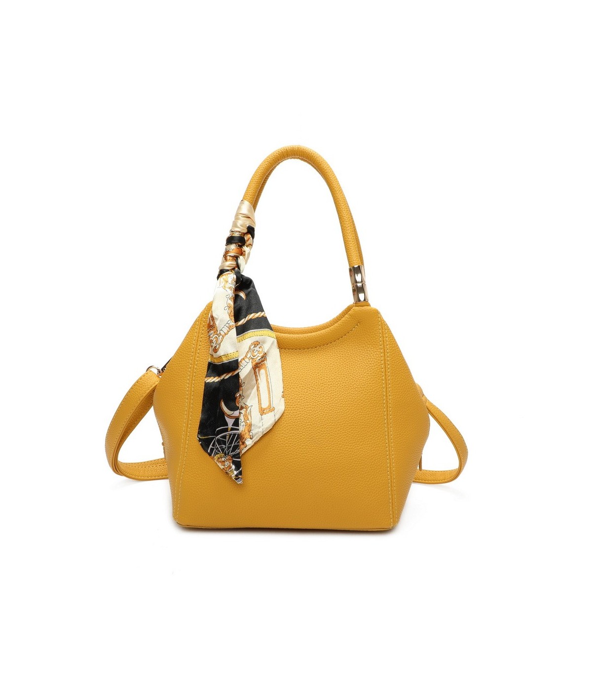 T11664 - Bolso pequeño de mano con pañuelo y bandolera