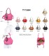 T11664 - Bolso pequeño de mano con pañuelo y bandolera
