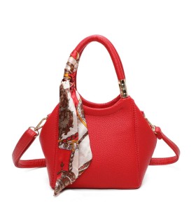 T11663 - Bolso pequeño cruzado con bandolera y pañuelo a juego