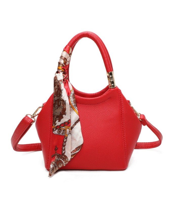 T11663 - Bolso pequeño cruzado con bandolera y pañuelo a juego