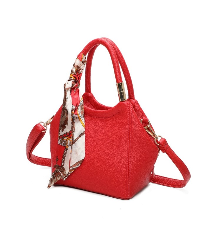 T11663 - Bolso pequeño cruzado con bandolera y pañuelo a juego