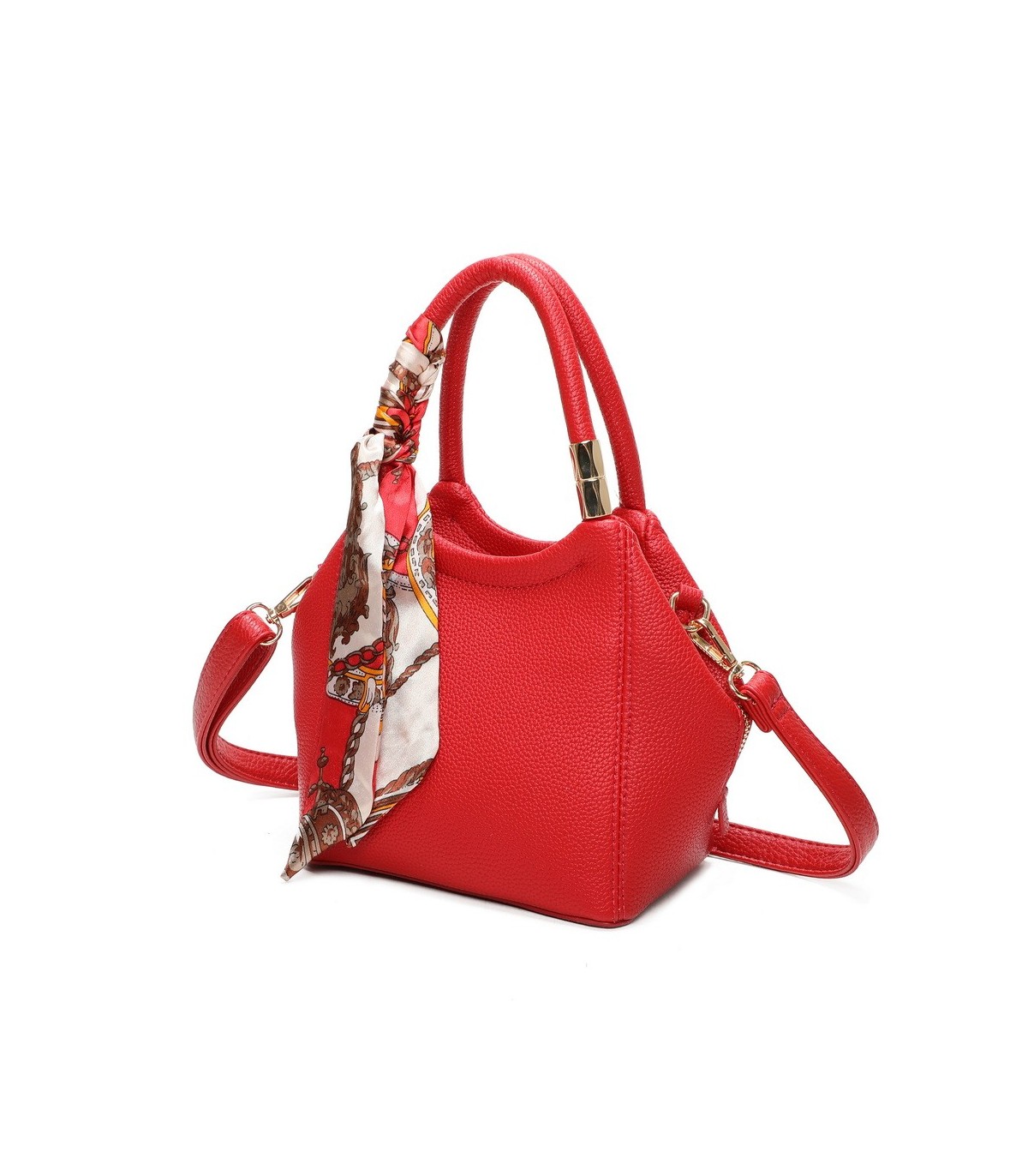 T11663 - Bolso pequeño cruzado con bandolera y pañuelo a juego