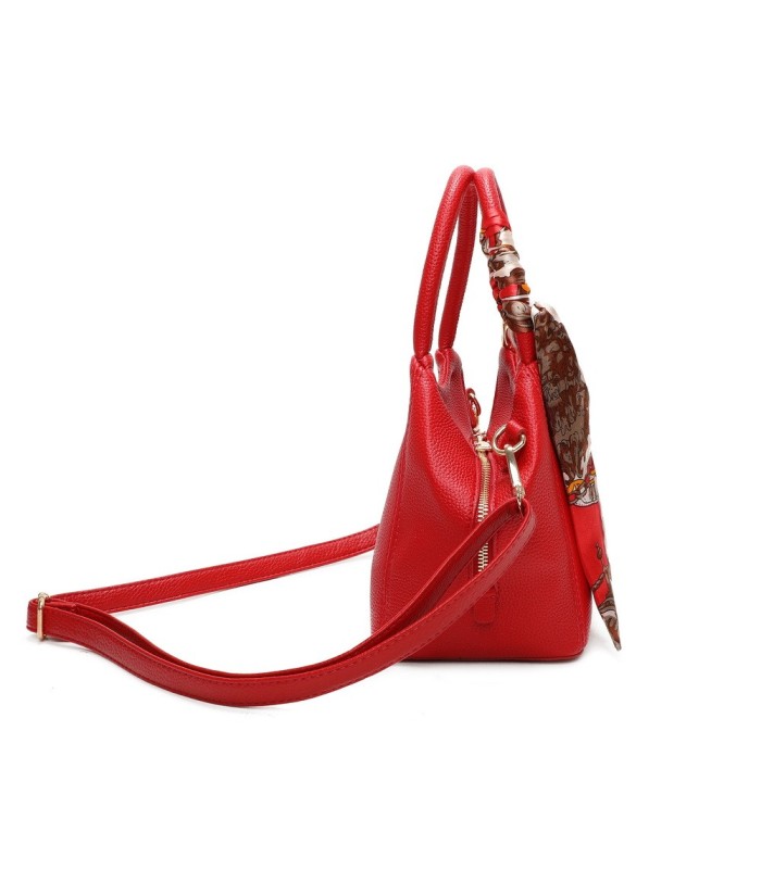 T11663 - Bolso pequeño cruzado con bandolera y pañuelo a juego
