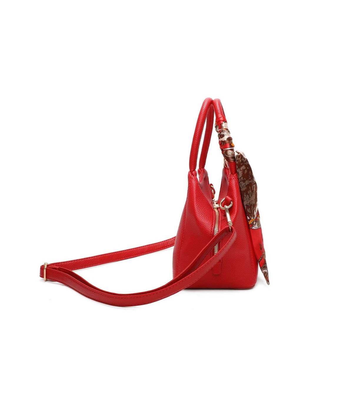 T11663 - Bolso pequeño cruzado con bandolera y pañuelo a juego