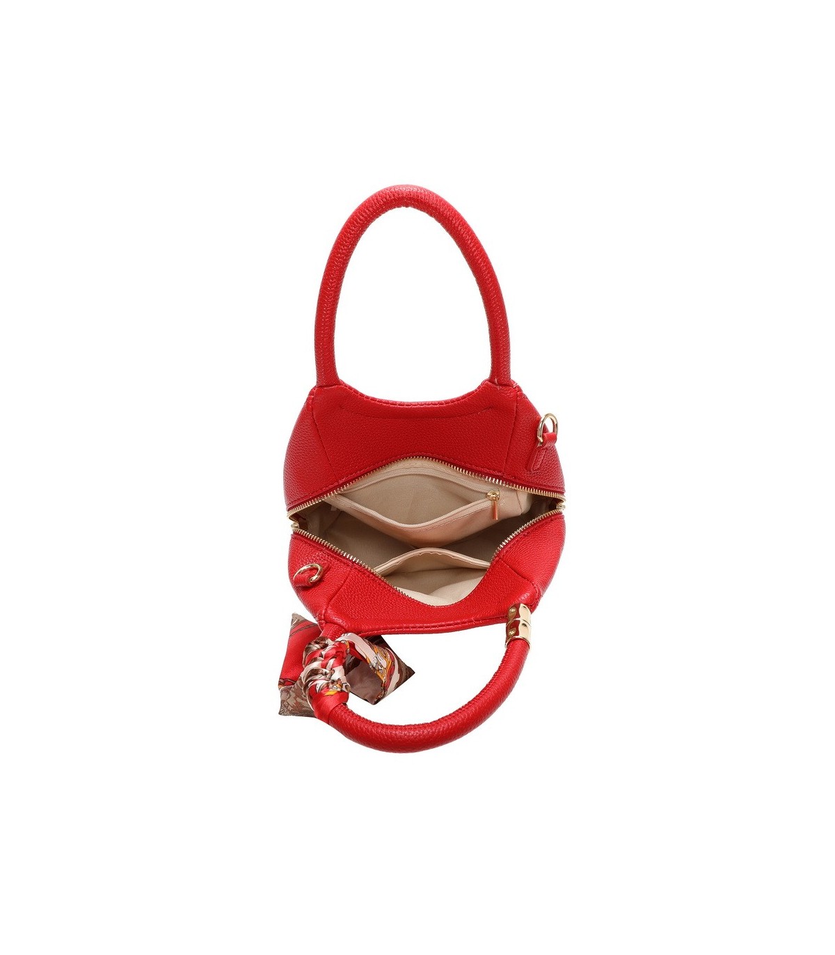 T11663 - Bolso pequeño cruzado con bandolera y pañuelo a juego