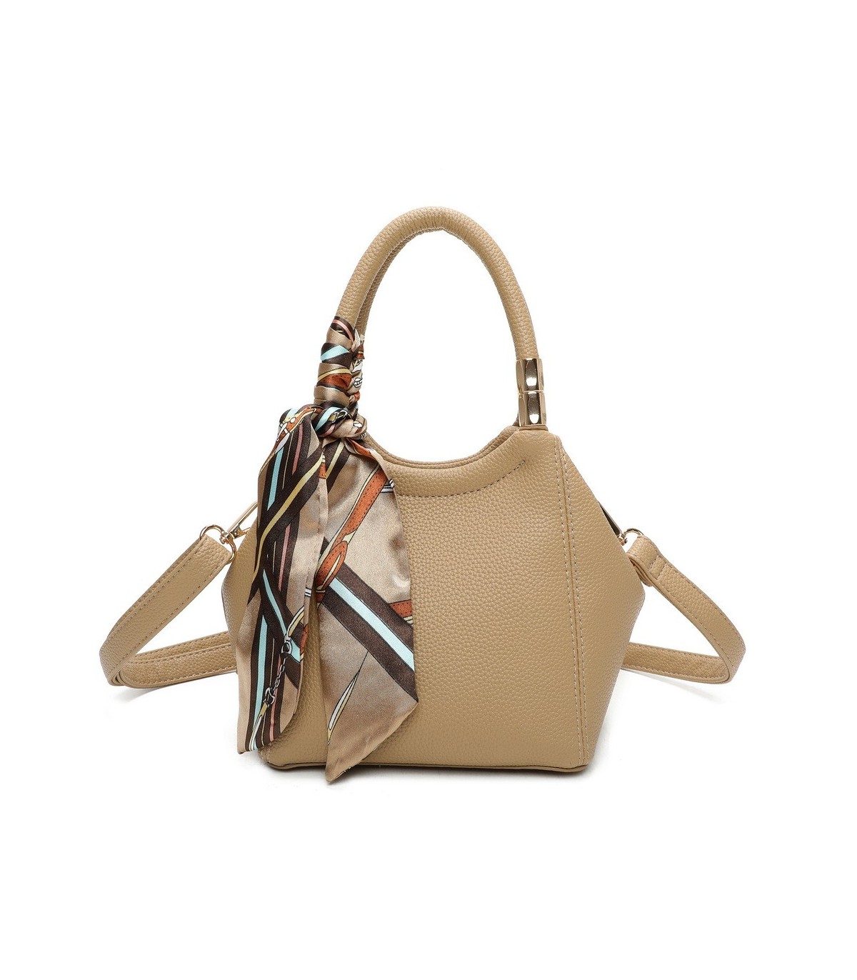 T11663 - Bolso pequeño cruzado con bandolera y pañuelo a juego