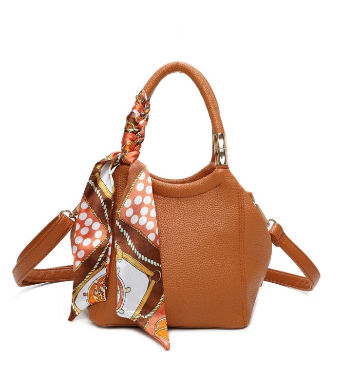 T11663 - Bolso pequeño cruzado con bandolera y pañuelo a juego