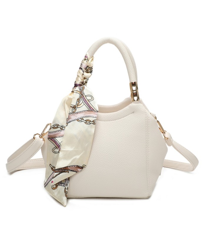 T11663 - Bolso pequeño cruzado con bandolera y pañuelo a juego