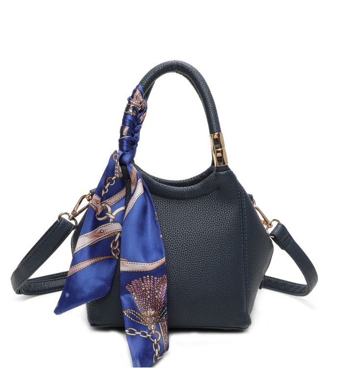 T11663 - Bolso pequeño cruzado con bandolera y pañuelo a juego