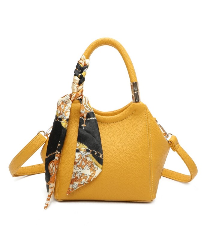 T11663 - Bolso pequeño cruzado con bandolera y pañuelo a juego