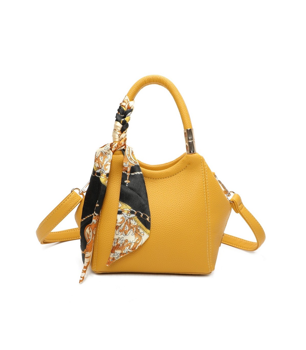 T11663 - Bolso pequeño cruzado con bandolera y pañuelo a juego