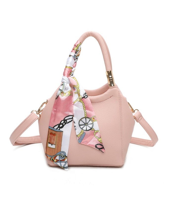 T11663 - Bolso pequeño cruzado con bandolera y pañuelo a juego