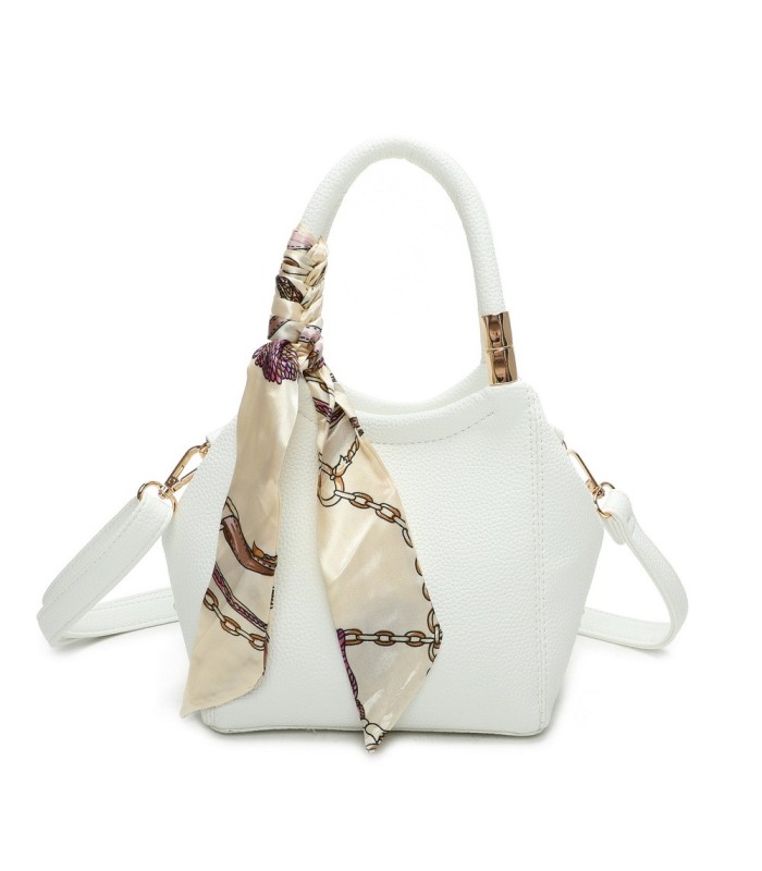 T11663 - Bolso pequeño cruzado con bandolera y pañuelo a juego