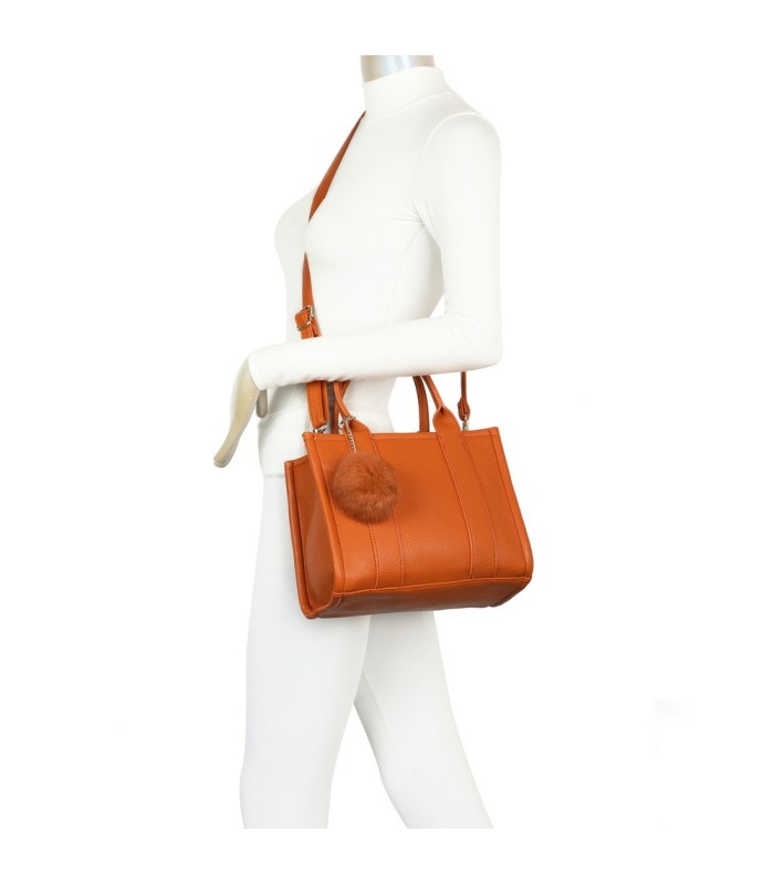 T11645 - Bolso Toten Bag pequeño con pompón