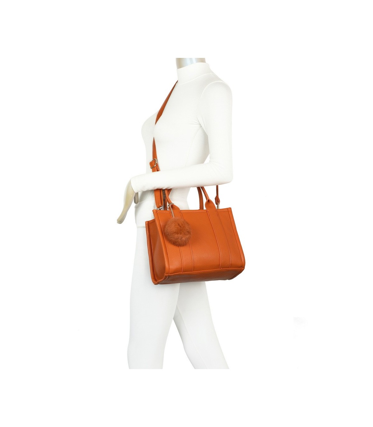 T11645 - Bolso Toten Bag pequeño con pompón