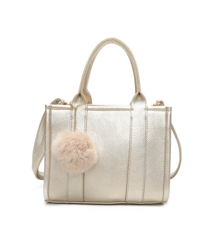 T11645 - Bolso Toten Bag pequeño con pompón