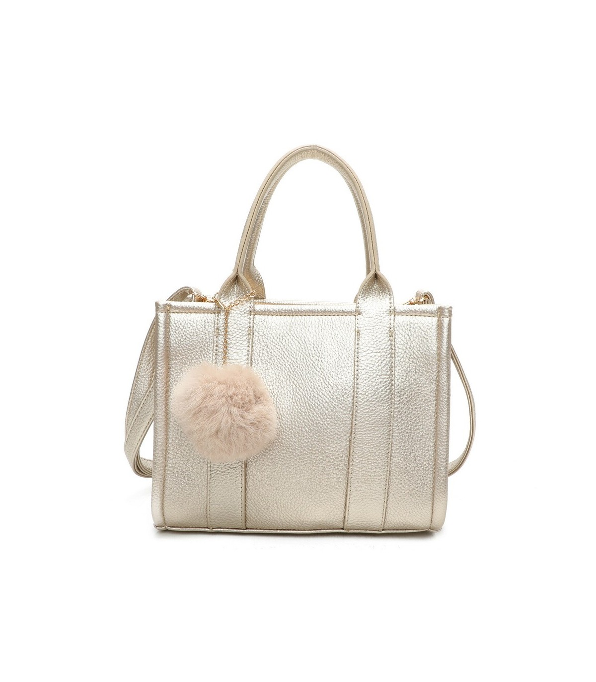 T11645 - Bolso Toten Bag pequeño con pompón