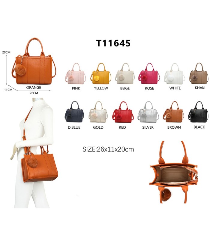 T11645 - Bolso Toten Bag pequeño con pompón