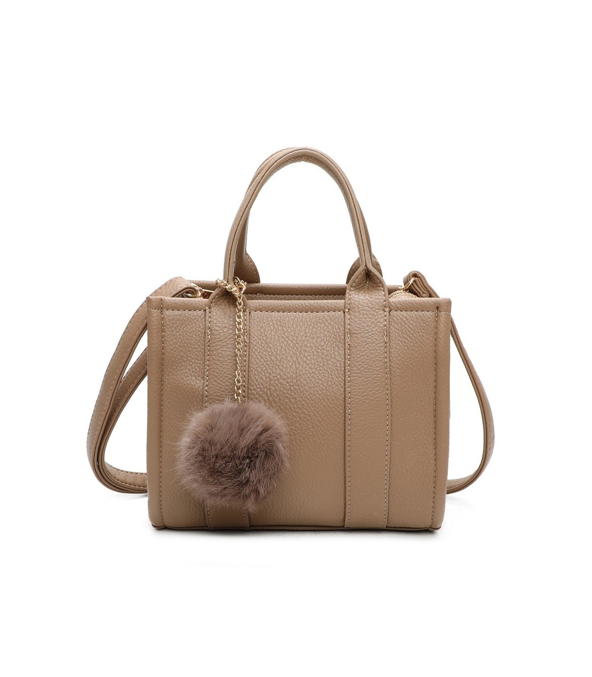 T11644 - Bolso Toten Bag pequeño con pompón