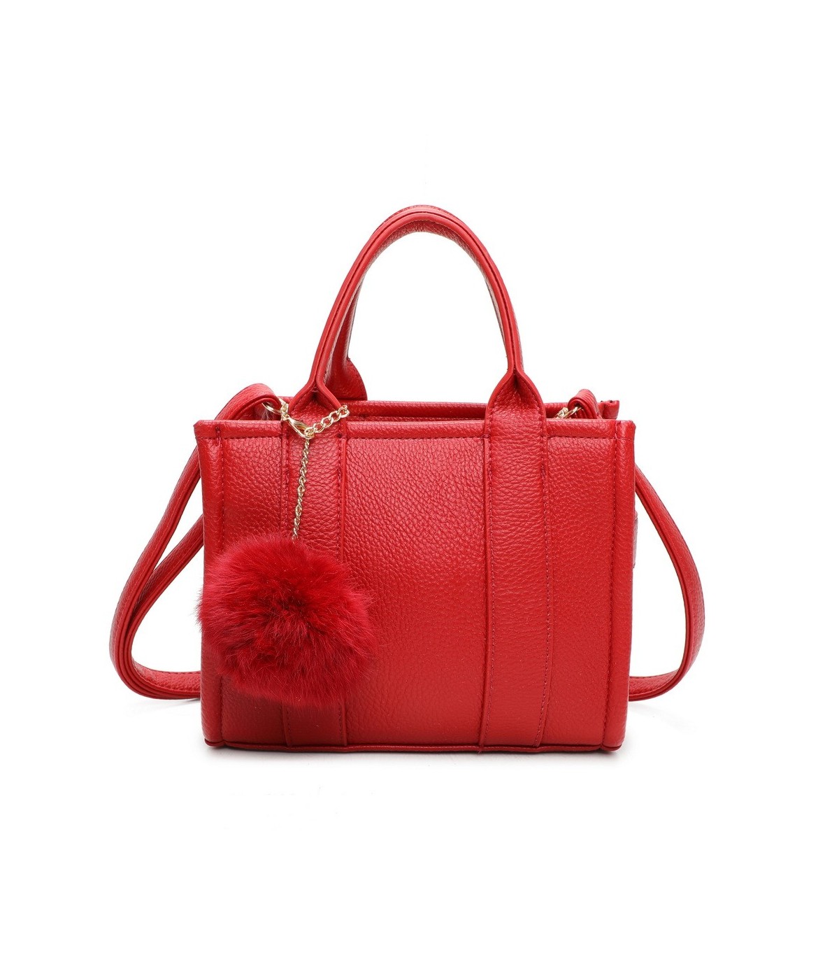 T11644 - Bolso Toten Bag pequeño con pompón