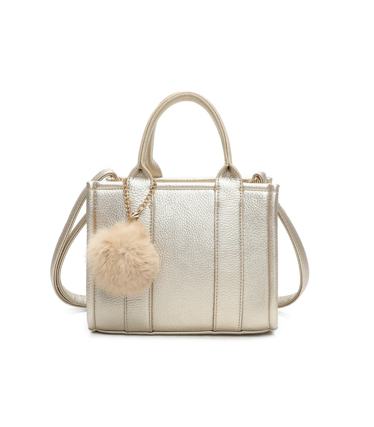 T11644 - Bolso Toten Bag pequeño con pompón