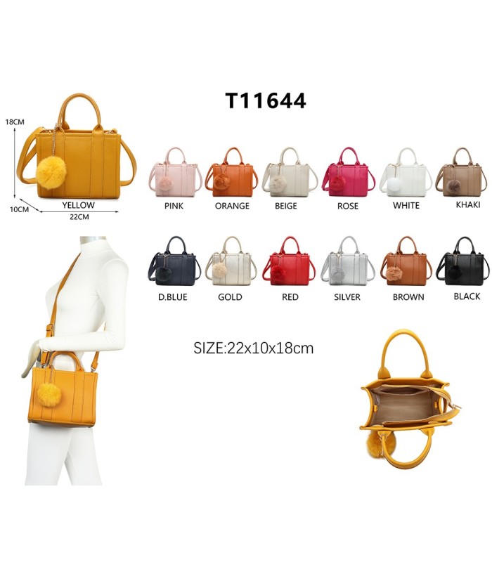 T11644 - Bolso Toten Bag pequeño con pompón